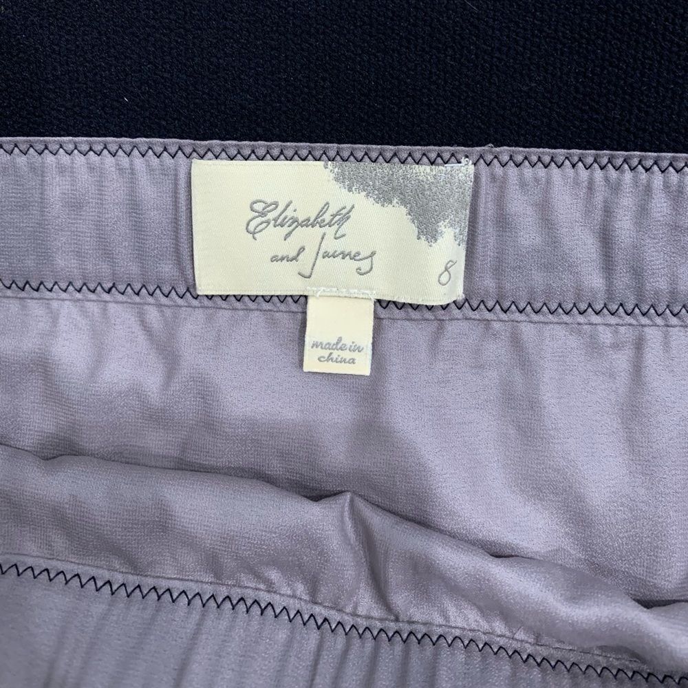 Elizabeth and James Draped Skirt Smokey Lilac size 8 - Picture 6 of 6